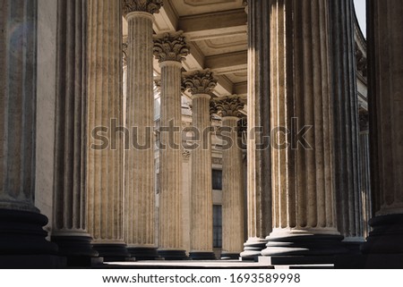 Colonnade of the Kazan Cathedral in Saint Petersburg, Russia