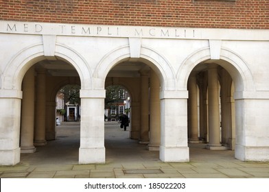 Colonnade Of Middle Temple, Inns Of Court, London