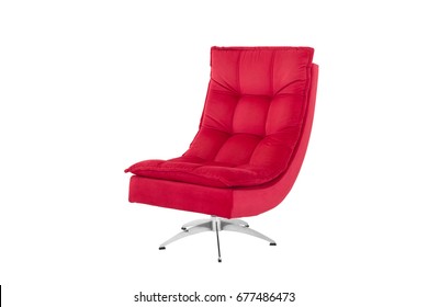 Color Armchair. Modern Designer Chair On White