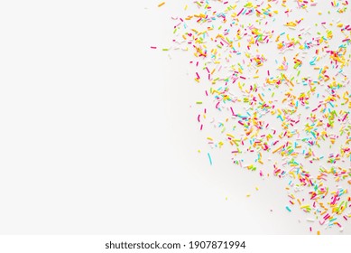 color background, sprinkling on white background  - Powered by Shutterstock