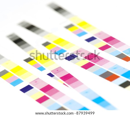 color bar of offset printed sheet