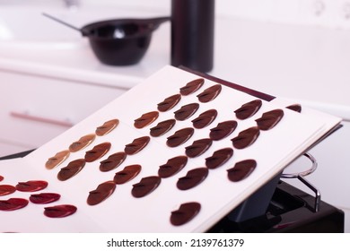 Color Bar With Sink And Working Tools In Hairdressing Salon