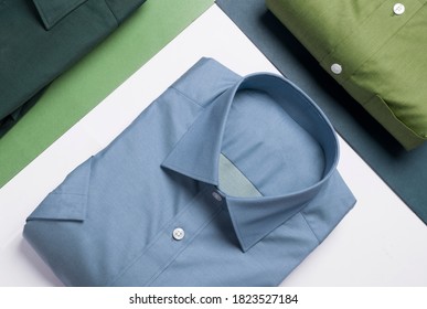 Color Blocking Concept For Shirt Layover Shoot.