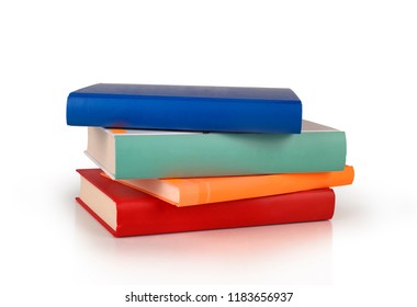 Color Books Stack Isolated