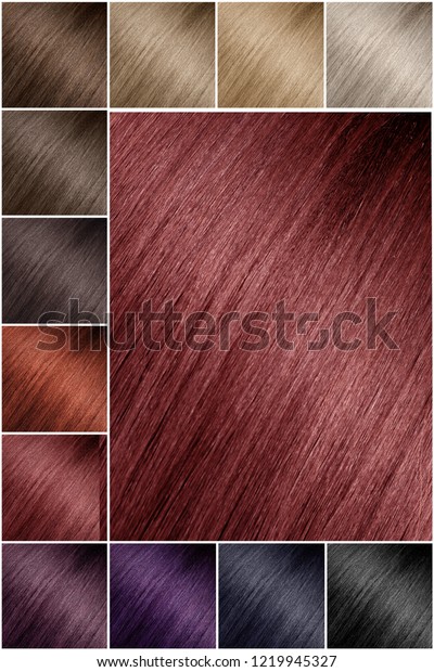 Red Purple Hair Color Chart