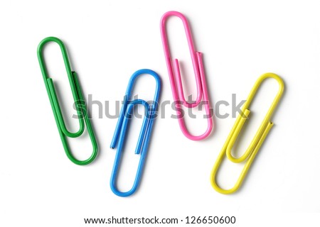 color clips isolated