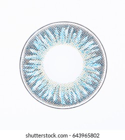 Color Contact Lens On White Background