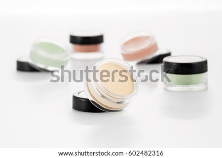 Color Cream Correctors palette, On isolated white background