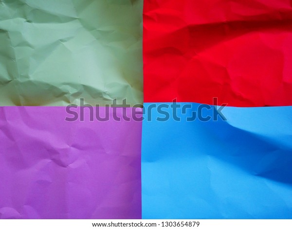 Color Crumpled Paper Texture Backgroundrecycling Paper Stock Photo ...