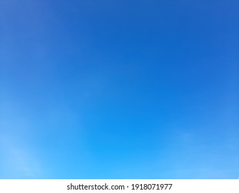 The Color Of The Dazzling Blue Sky Gradation Is Very Beautiful And Mesmerizing