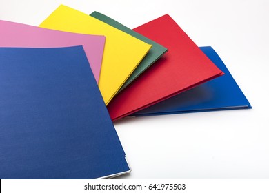 Color Document Folder Isolated On A White Background