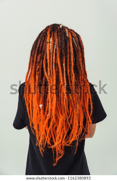Color Dreadlocks Woman Spit On Girls Stock Photo Edit Now 1162380892