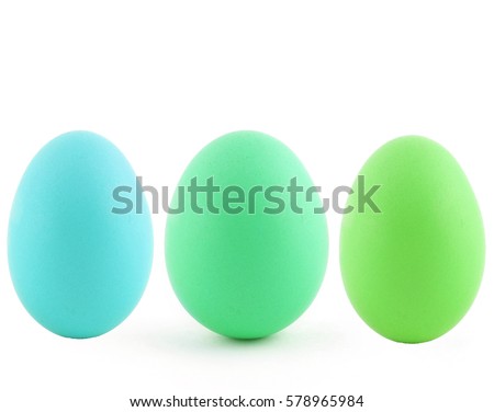 color egg on Easter holiday, isolated