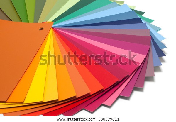 Color Guide Palette Paint Samples Catalog Stock Photo (Edit Now) 580599811