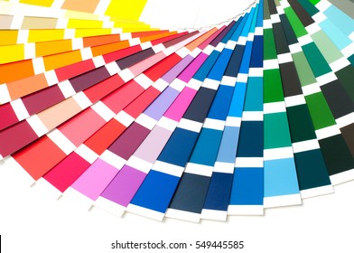 Color palette, guide of paint samples catalog