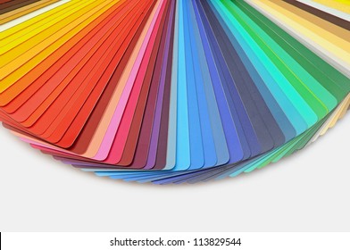 Color Palette Guide For Printing Industry Isolated