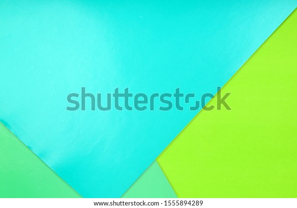 Color paper  background. Three pastel tone\
- blue, yellow, green divided shadow lines\
