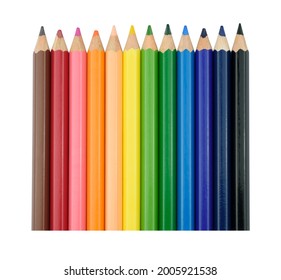 Color pencils isolated on white background - Shutterstock ID 2005921538