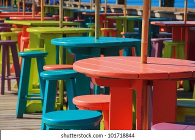 Color For Pier Of Key West , Florida , USA.