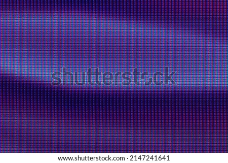 Color pixels of an LCD screen macro close up