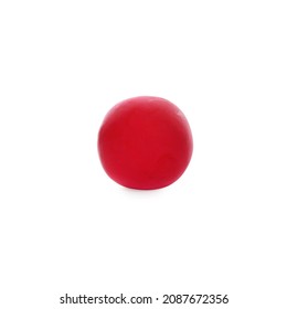 Color Play Dough Ball Isolated On White