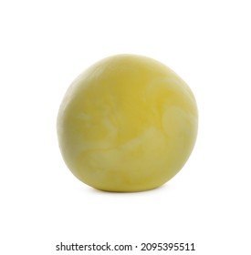 Color Play Dough Ball Isolated On White