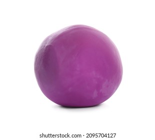 Color Play Dough Ball Isolated On White