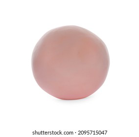 Color Play Dough Ball Isolated On White