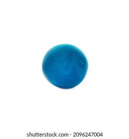 Color Play Dough Ball Isolated On White