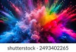 Color powder splash rainbow background paint holi smoke colour . Powder color splash explosion dust ink burst splatter white texture isolated black spray party blue wallpaper cloud pink stain