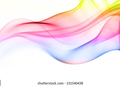 Color Of Smoke In The White Background