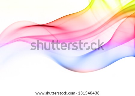 Color of smoke in the white background