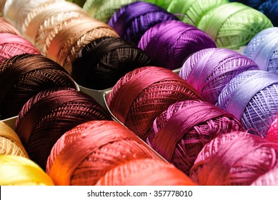 Different Color Threads On Rows Store Stock Photo 73219969 | Shutterstock
