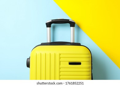 Color travel bag on two tone background - Shutterstock ID 1761852251