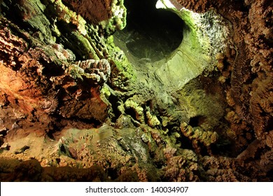 Color Wal Of Ali Sadr Cave Near Hamedan, Iran