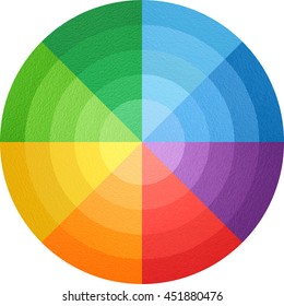 color wheel palette - Shutterstock ID 451880476