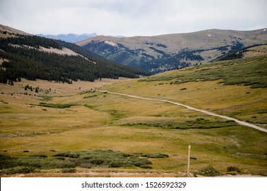 Colorado Continental Divide With Mountains