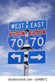 Colorado Interstate 70 Sign