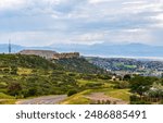 Colorado Living. Castle Rock, Colorado - Denver Metro Area Residential Panorama next to the famous Castle Rock formation 