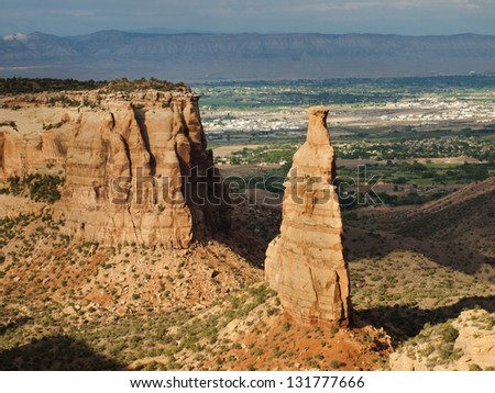 Colorado National Monument is a part of the National Park Service near the city of Grand Junction, Colorado.