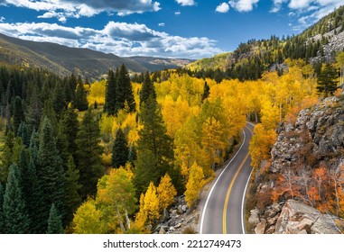 Colorado Rocky Mountains during Fall Season
