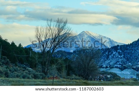 Colorado snowmass aspen winter landscape