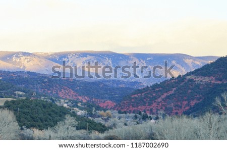 Colorado snowmass aspen winter landscape