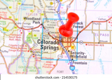 Colorado Springs And Map