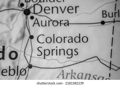 Colorado Springs On The Map Of USA