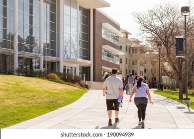 Colorado Springs, Colorado/ USA -April 26, 2014: New Student Orientation Day At University Of Colorado At Colorado Springs.