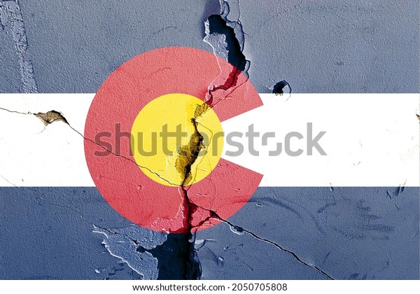 Colorado\
State Flag icon grunge pattern painted on old weathered broken wall\
background, abstract US State Colorado politics economy election\
society history issues concept texture\
wallpaper