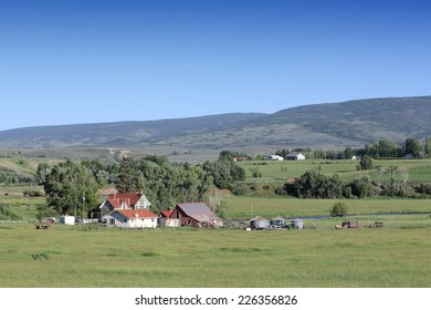 Colorado, USA. Rio Blanco County Countryside Pastures View.