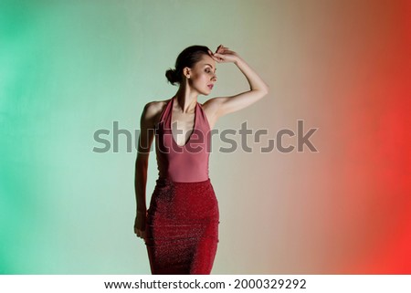 Young girl posing outdoor