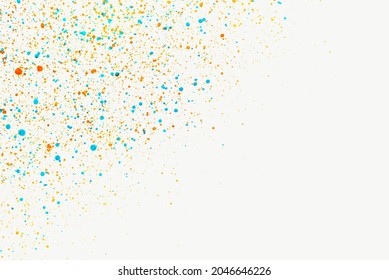 Colored background  Texture and paint splashes  Splashes paint white background  